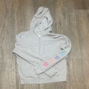 Athletic Works Gray Hoodie with Colorful Star Details